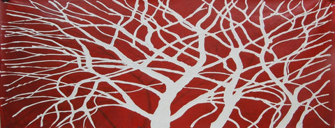 21ABT224red Oil Painting Canvas Art