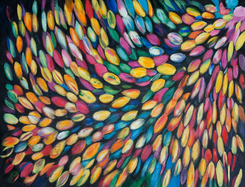 Abstract Peacock 36237 Oil Painting Canvas Art