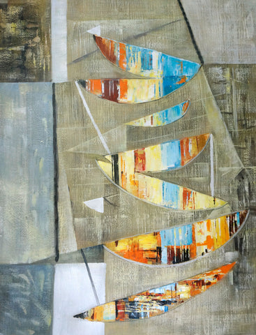 Abstract Geometric E55ABT08 Oil Painting Oil Painting Canvas Art