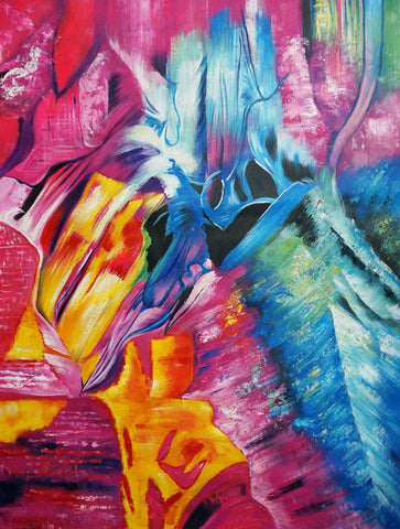 Abstract Bouquet 55ABT48 Oil Painting Canvas Art