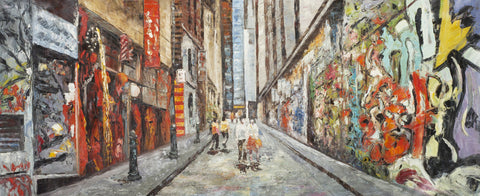 Hosier Lane (Limited Edition) Oil Painting Canvas Art