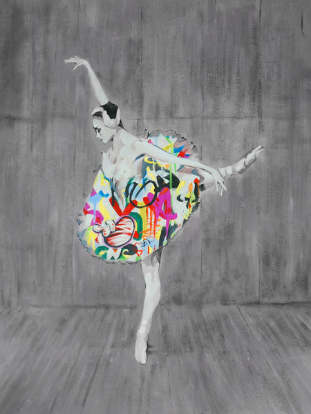 Ballerina Graffiti Art