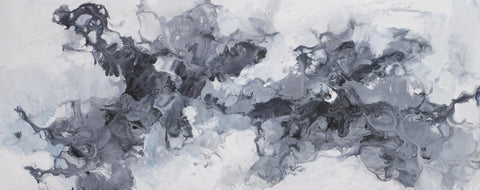 Grey Nebula Oil Painting Canvas Art