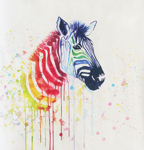 Pop-Zebra Oil Painting Canvas Art