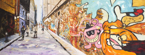 Melbourne Street Art (Limited Edition) Oil Painting Canvas Art