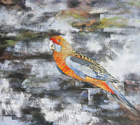 Pop Art Parrot Oil Painting Canvas Art