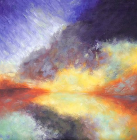 Abstract Sunrise 28Landscape52 Oil Painting Canvas Art