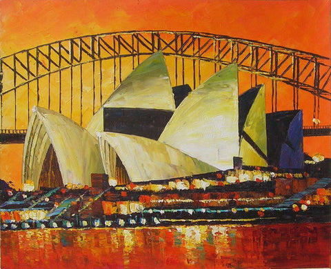 Sydney Opera House HS1680 Oil Painting Canvas Art