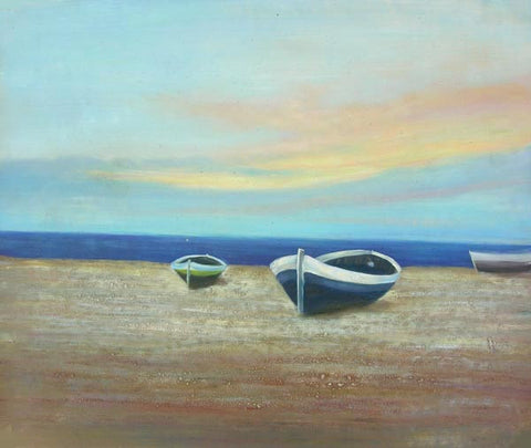 Boat HS3013 Oil Painting Canvas Art