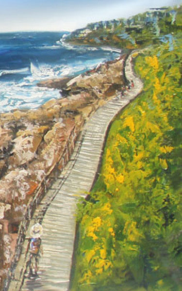 Sydney - Bondi Beach Panaroma (Limited Edition) Oil Painting Canvas Art