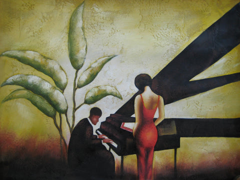 piano1 Oil Painting Canvas Art
