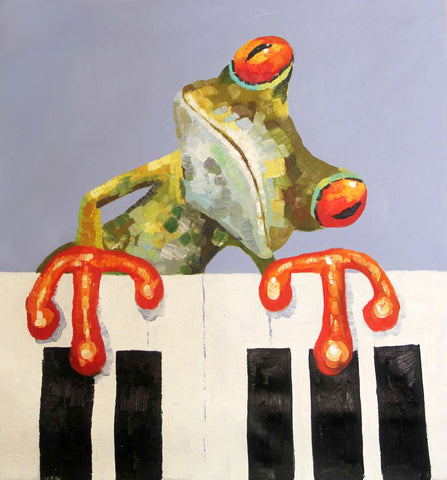 Pop-Frog Oil Painting Canvas Art