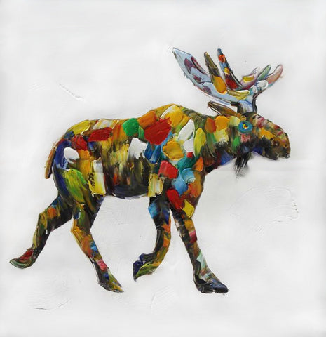 Pop-Moose Oil Painting Canvas Art